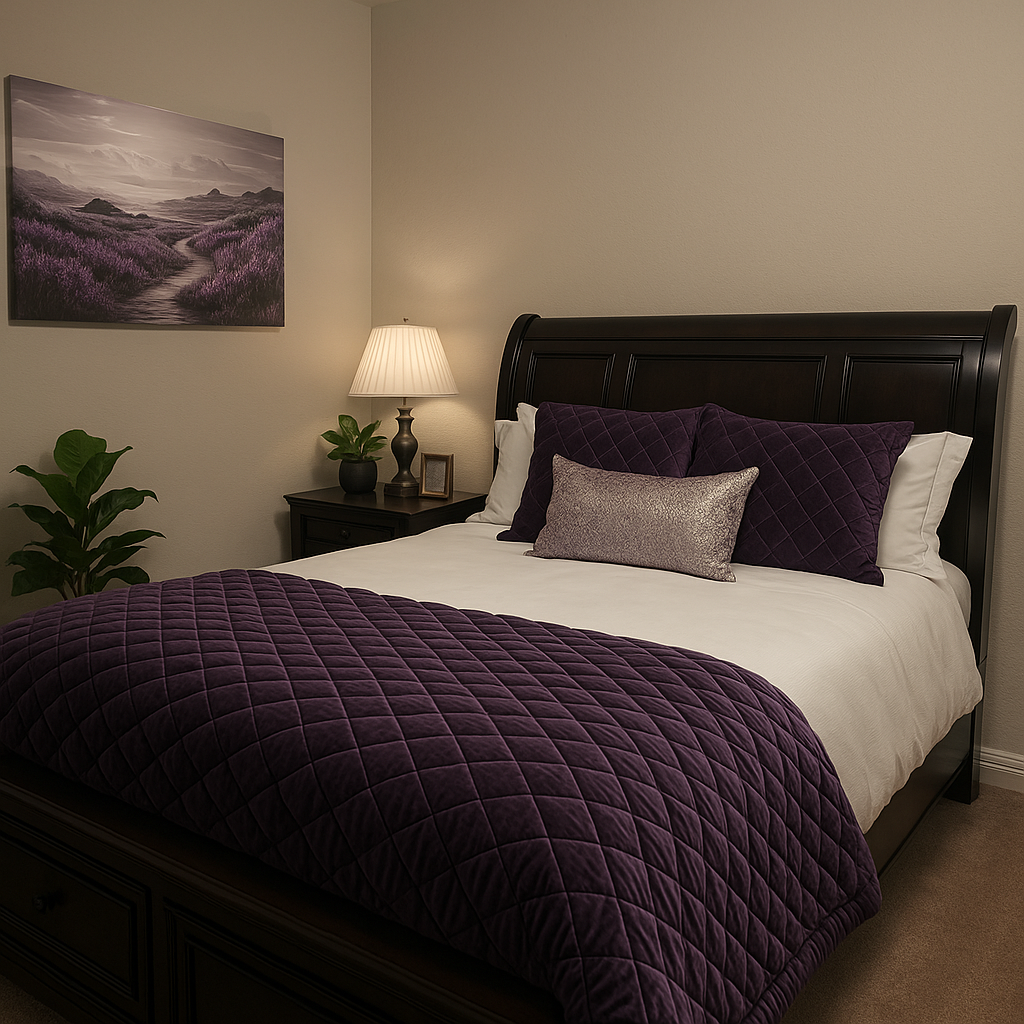 Modern glam bedroom design San Antonio