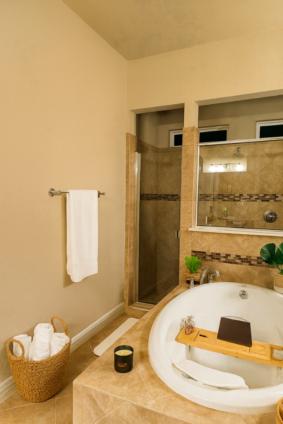 Modern glam bathroom design by Styled & Sold, LLC